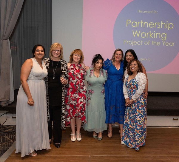 Members of the Early Intervention Team at the Partnership of the Year award
